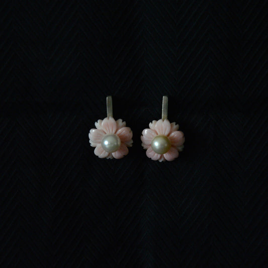Fiori coral earrings